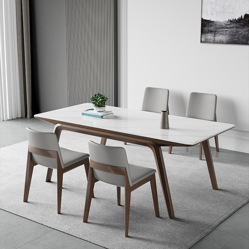 Medieval Modern Stone Dining Table Rectangle Table for Dining Room