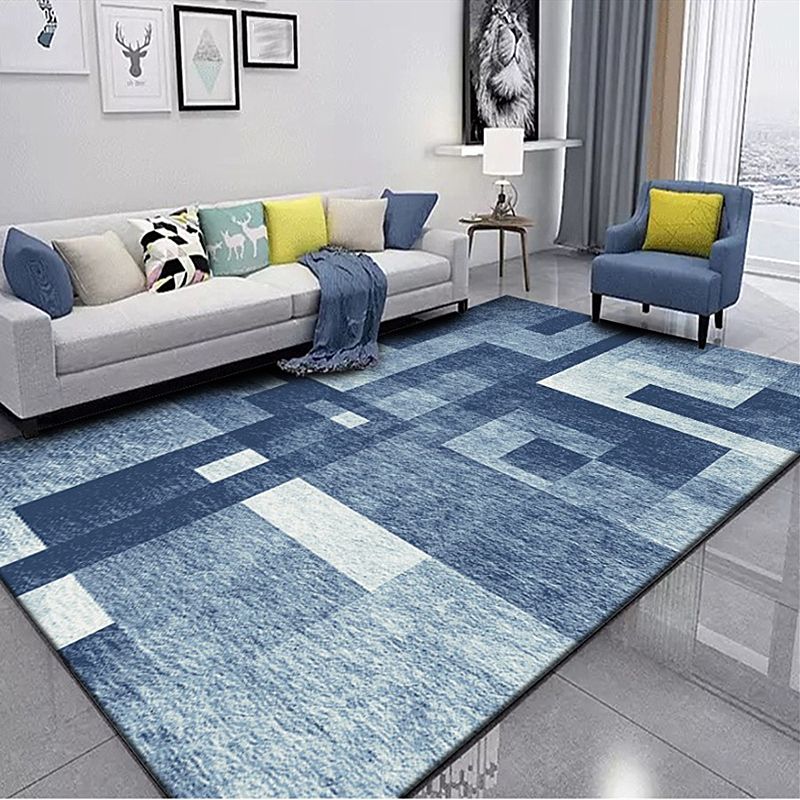 Bruin modern tapijt polyester grafisch tapijt wasbaar tapijt voor woonkamer