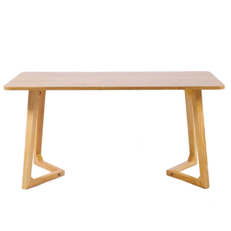 Sleigh Shaped Base Design Walnut/wood Rubber Wood Rectangular & Oval Coffee Table
