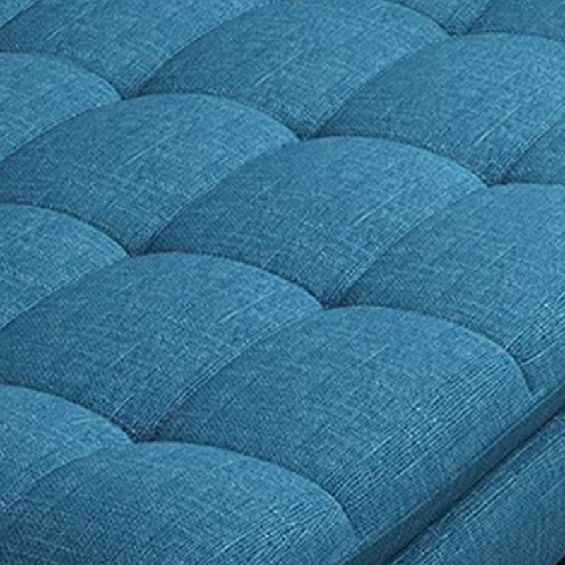 Cotton Blend Armless Sleeper Sofa Modern Tufted Back Sofa Couch