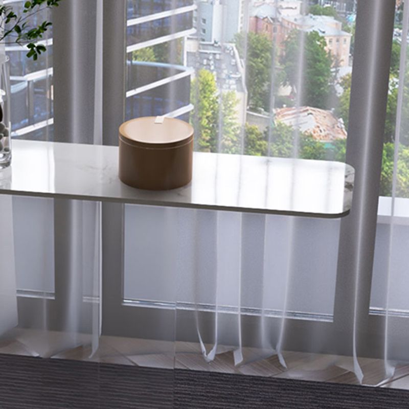 Rectangle Shape Contemporary Console Table Black/White Stone Console Sofa Table