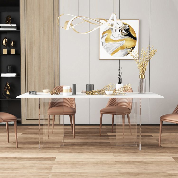 1/2/5/7 Pcs Rectangular Dining Table Set Dining Room Table and Chair