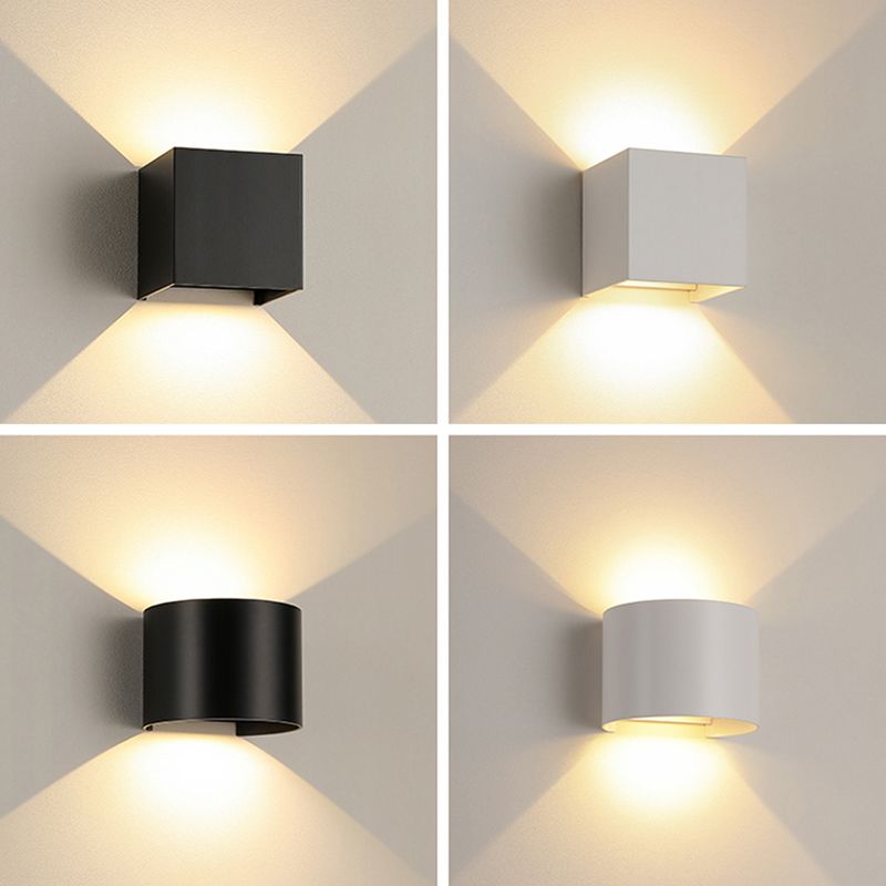 Lámina de montaje de pared de aluminio de pared de estilo geométrico de estilo geométrico en blanco y negro en blanco y negro