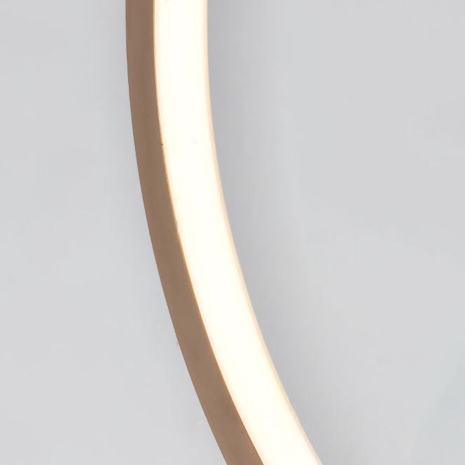 Luces de lámpara de araña de la isla Circle Simplicidad Simply acero inoxidable accesorios de iluminación de lámpara para comedor para mesa de comedor