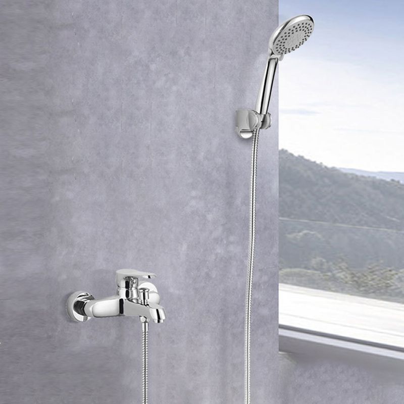 Bathroom Tub Spout Wall Mounted Hand Shower Fixed Bathtub Faucet
