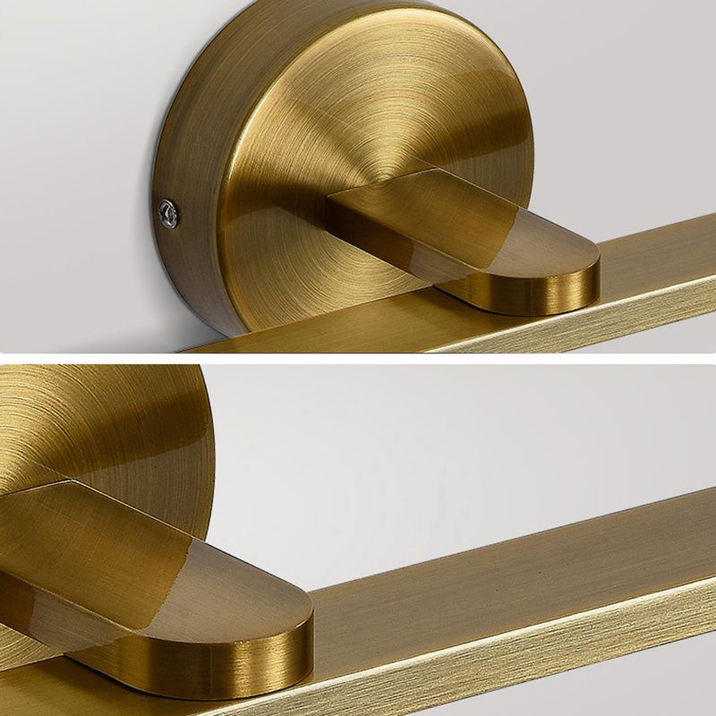 Minimaliste moderne de style miniité linéaire luminaires muraux lampe de vanité en métal pour salle de bain