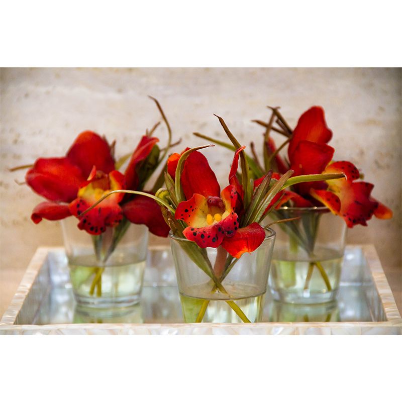 Flowers and Vase Wallpaper Mural Decal Customized Modern Wall Covering for Bedroom