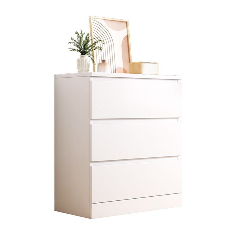 Contemporary Bedroom Wooden Storage Chest Vertical Chest with Drawers