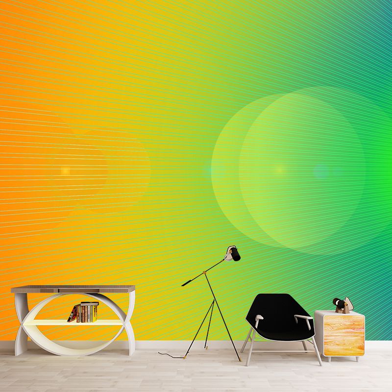 Blurry Pattern Abstraction Mural Wallpaper Mildew Resistant for Sleeping Room Decor