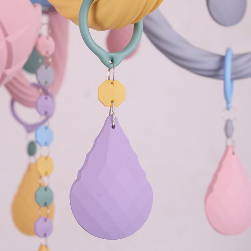 Veelkleurige kaarsenvormige kroonluchter lichte meid slaapkamer macaron verlichting hanger