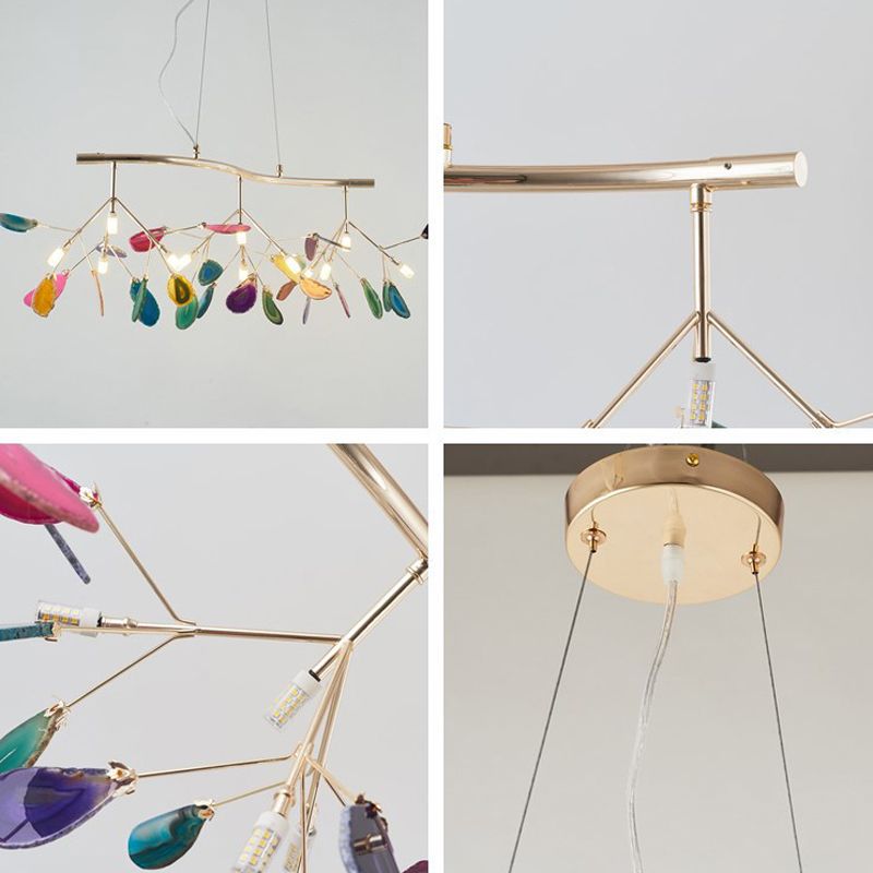 Modern Firefly Island Pendant Lights Metal Multiple-Light Island Light Fixtures