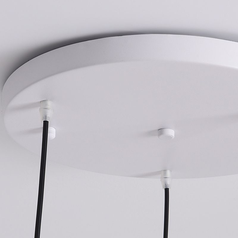 Industrial White Ceiling Light Glass Kitchen Island Lighting for Home