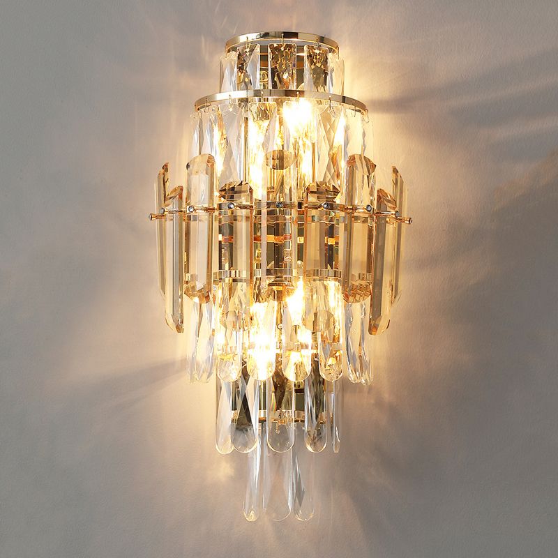 Crystal Shade Wall Light Fixture Modern Wall Light Sconce for Bedroom