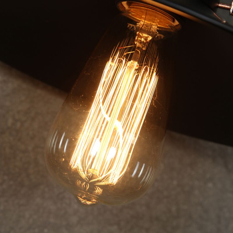 Stile industriale a parete svasata in metallo 1 metallo a parete chiara