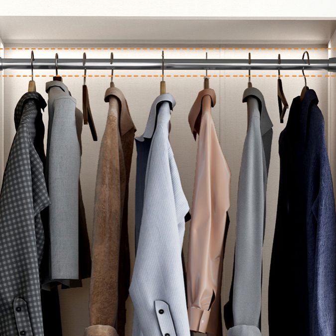 White Colour Wooden Wardrobe Cloth Rod Included Wardrobe Closet with Sliding Doors