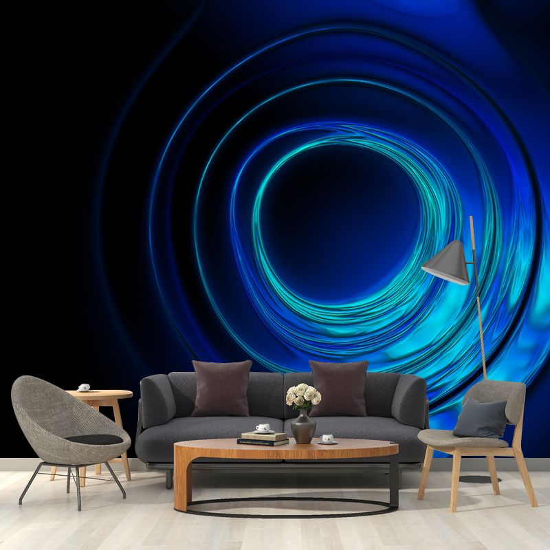 Abstract Swirl Stain-Resistant Wall Mural Contemporary Wall Art for Living Room