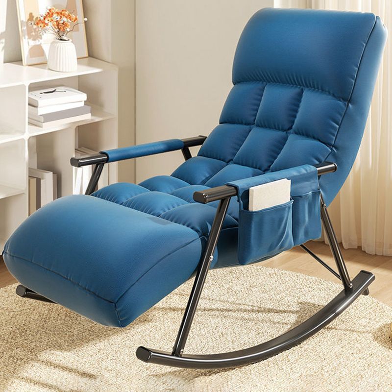 Home Leisure Lounge Chair Lazy Sofa Small Apartment Chair with Metal Frame