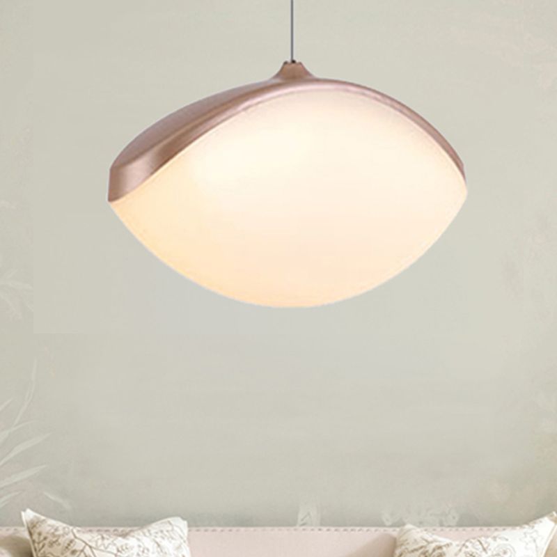 Luz de techo colgante elíptico de metal contemporáne