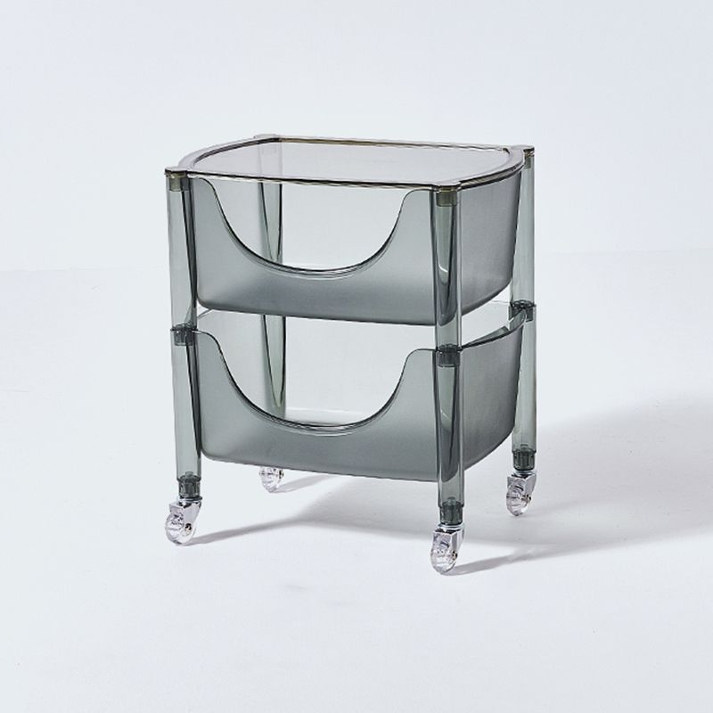 Multi Tiers Plastic Bookcase 12.2" Wide Standard Shelf Bookcase  for Home Office