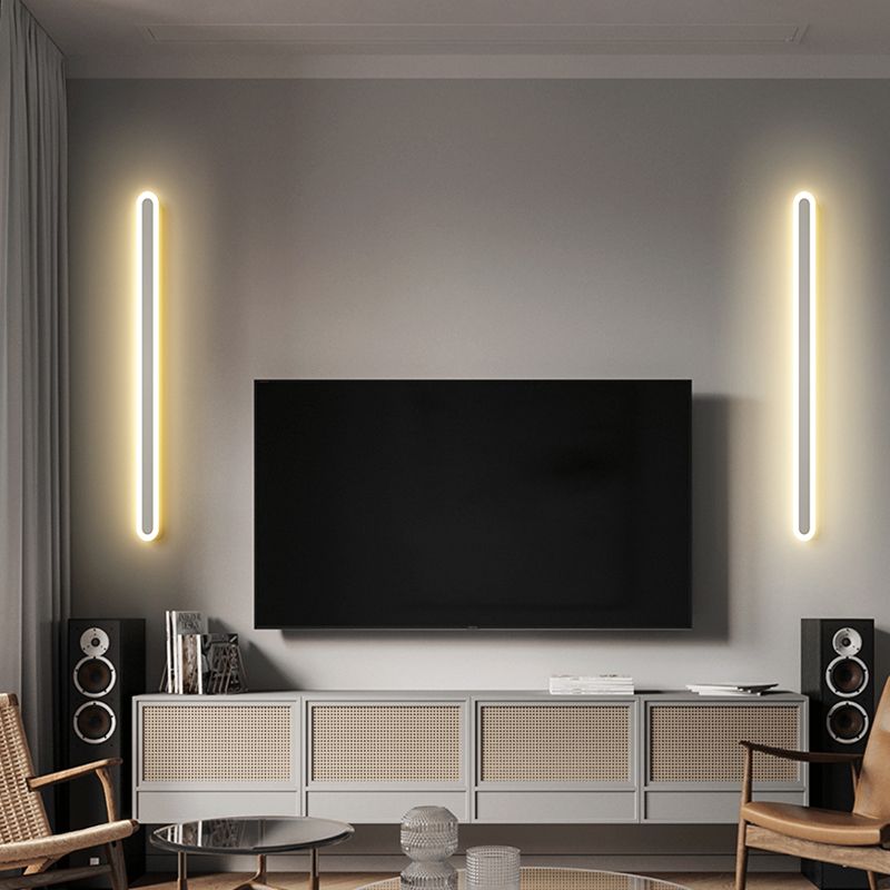 Modern Style Metal Wall Light Minimalist LED Wall Sconce Light for Bedroom