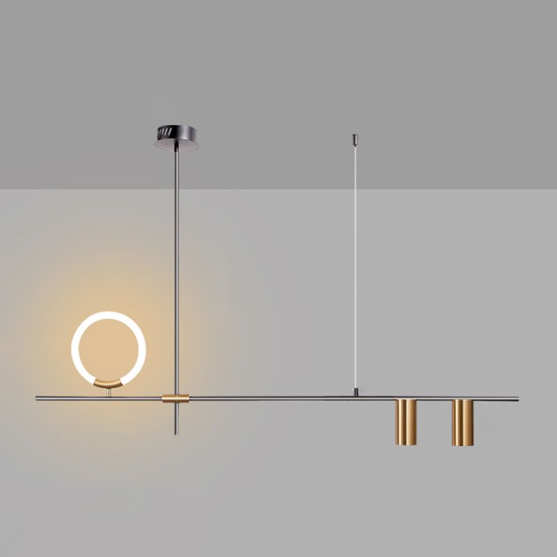 Geometric Island Lighting Modernism Metal Chandelier Light Fixture for Kitchen Dining Room