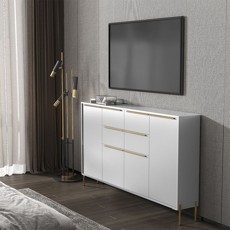 Luxury Enclosed Storage TV Stand Wooden Rectangle TV Cabinet