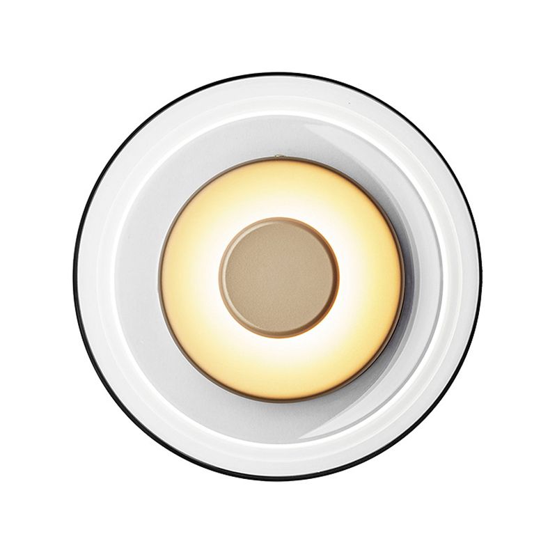 Lámpara en forma de tazón lámpara de estilo simple letrero de oro led montado en la pared montada de pared de oro