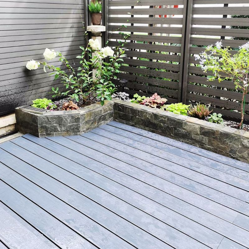 Wire Brushed Wooden Wall Plank Engineered Hardwood Deck Tiles