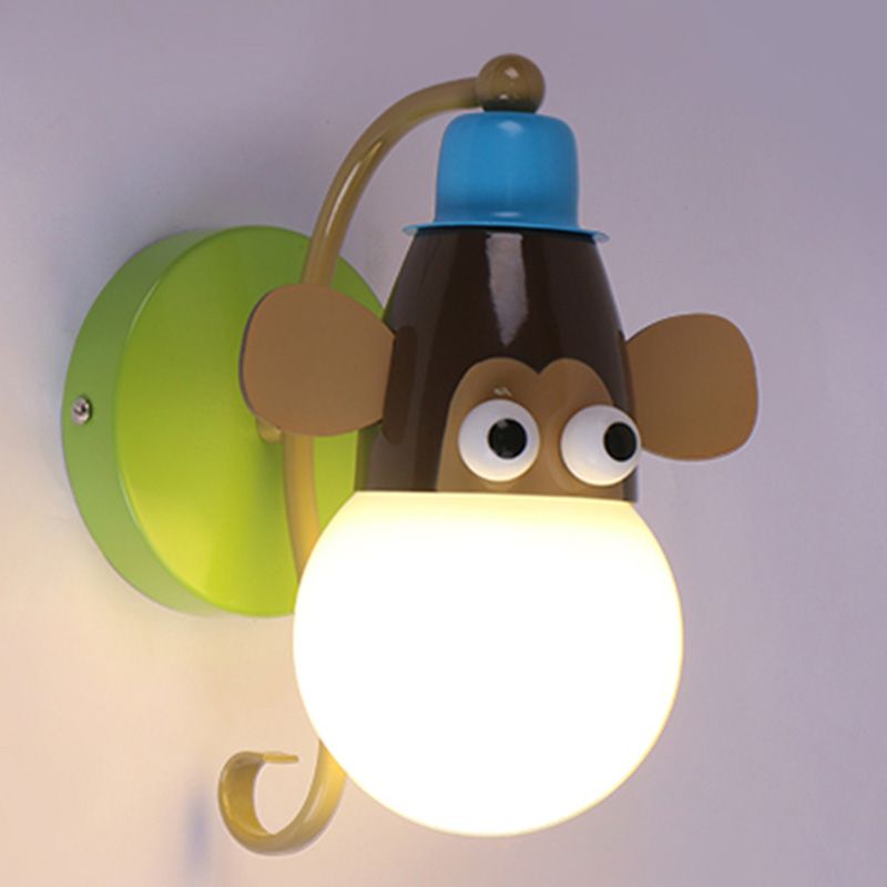 Luces creativas de luz de pared de estilo moderno Lámpara de forma de animal para la habitación del niño dormitorio