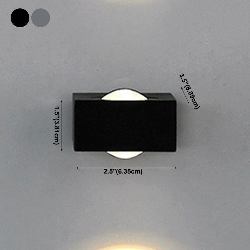 Square Shape Metal Wall Light Modern Style Multi Lights Wall Mount Light Fixture