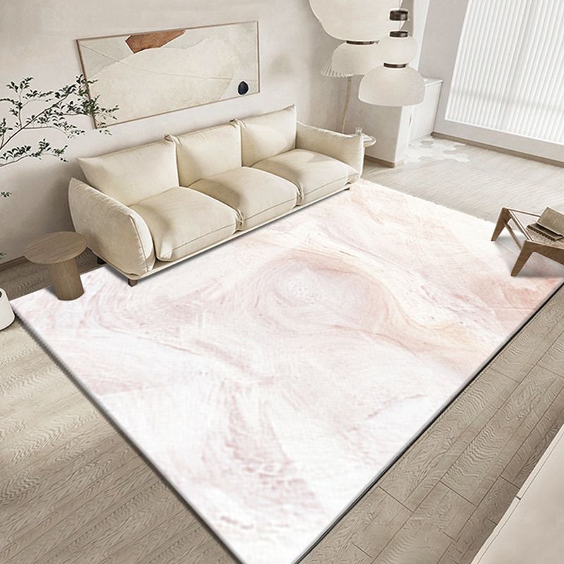 Green Modern Rug Polyester Graphic Area Rug Washable Rug for Living Room