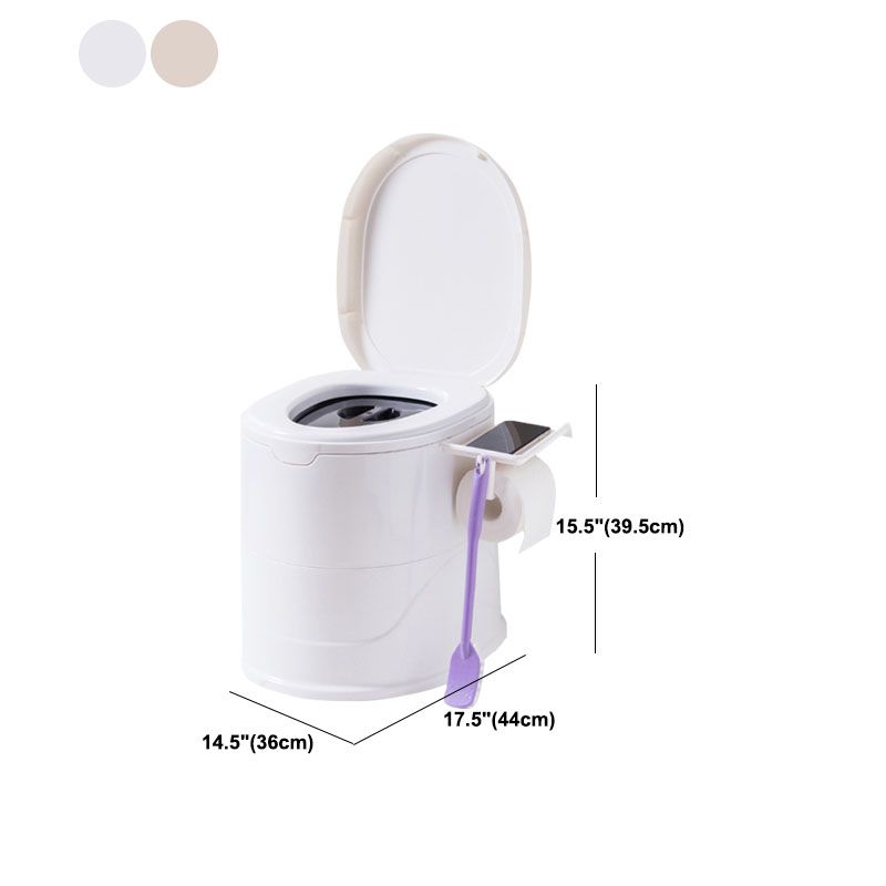 Contemporary Floor Mounted Toilet Plastic Toilet Bowl for Bathroom