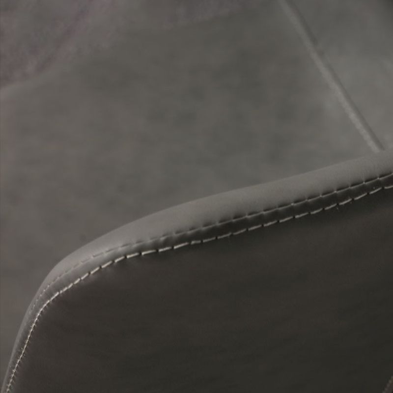 Sillas de comedor de estilo moderno, sillas laterales sin brazos con patas de metal para cocina