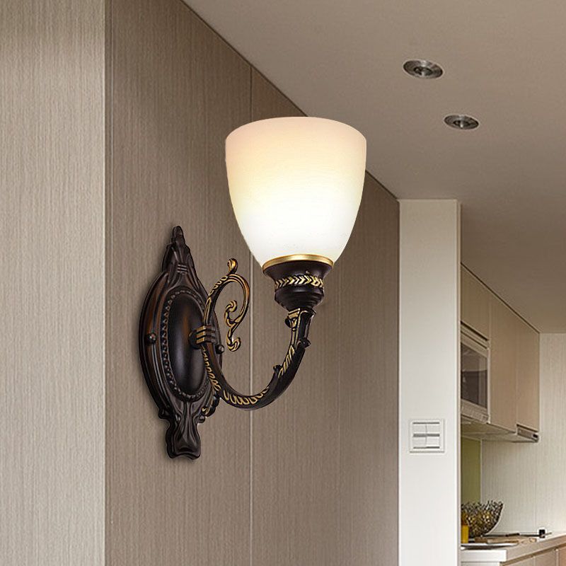 Bol éclairage en verre givré