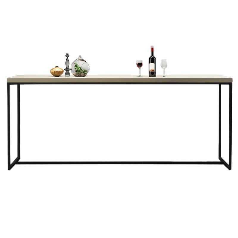 Modern White Wooden Bar Table Dining Table for Kitchen Living Room