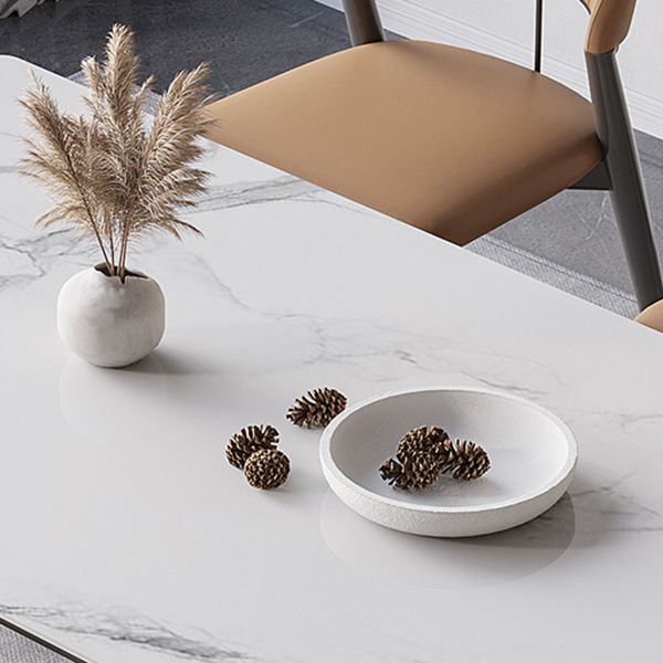 Modern Sintered Stone Dining Set Rectangle 1/4/5/7 Pieces Dinette Table Set