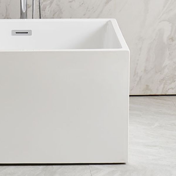 Freestanding Soaking Bathtub Antique Finish Rectangular Bathtub (Faucet not Included)