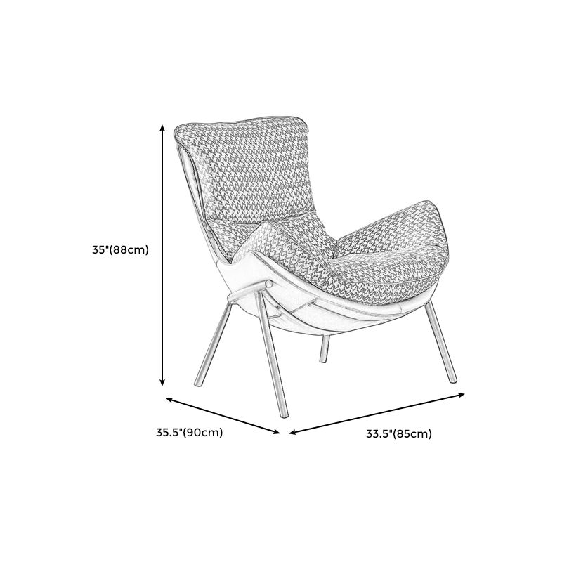 Armless Chair 33.46" L x 35.43" W x 34.64" H Fino Armless Chair for Living Room