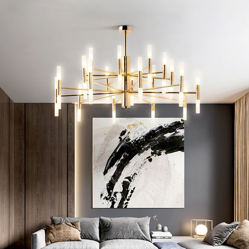 Lumières suspendues postmodernes Chandelier en métal pour le salon du salon