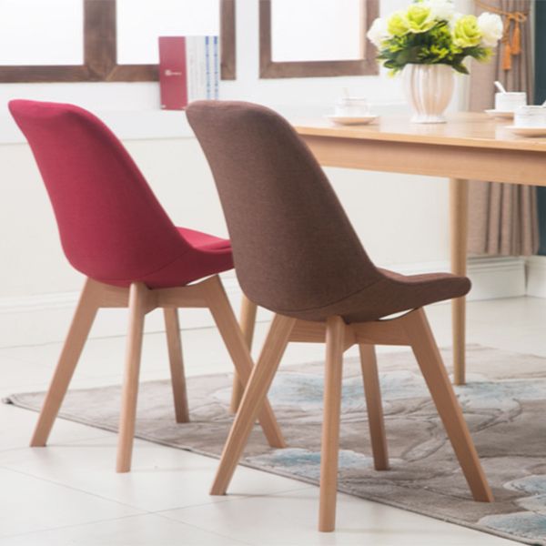 Polsterer skandinavischer Konferenzraum Seitstuhl Matte Finish Parsons Essons Stühle