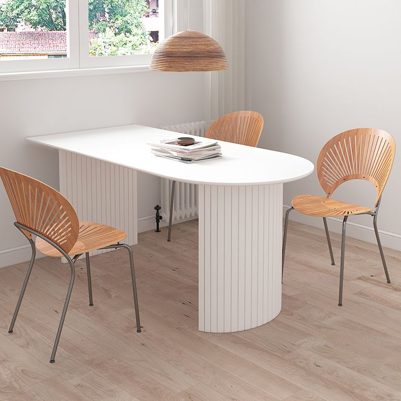 Mesa de comedor contemporánea de madera maciza mesa de mármol de mesa de comedor para cocina y comedor
