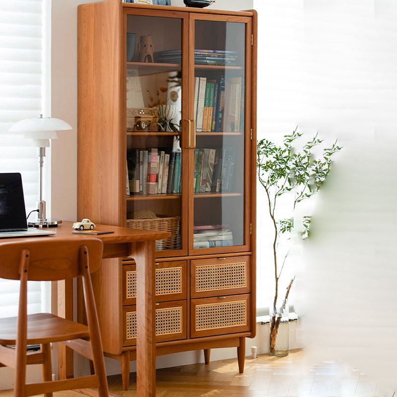 Simplicity Rectangle Storage Cabinet Solid Wood Accent Cabinet