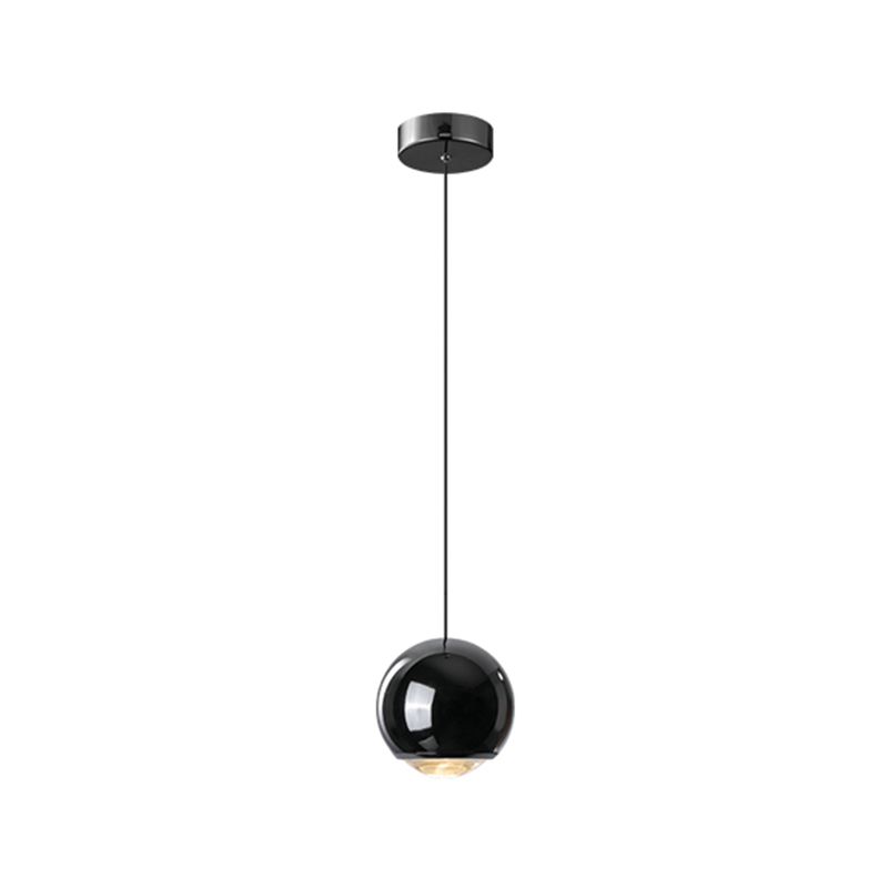 Luminaires suspendus noirs Light lampe à suspension LED du globe moderne pour chambre à coucher