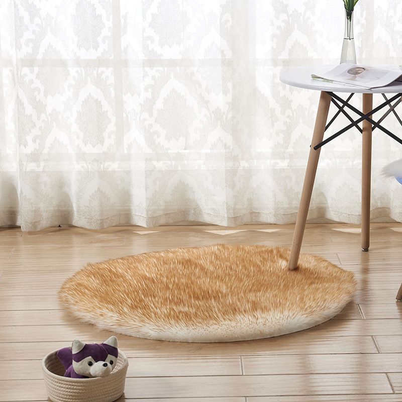 Weißer lässiger Teppich Acryl Pure Color Area Teppichwaschmaschine für Wohnzimmer