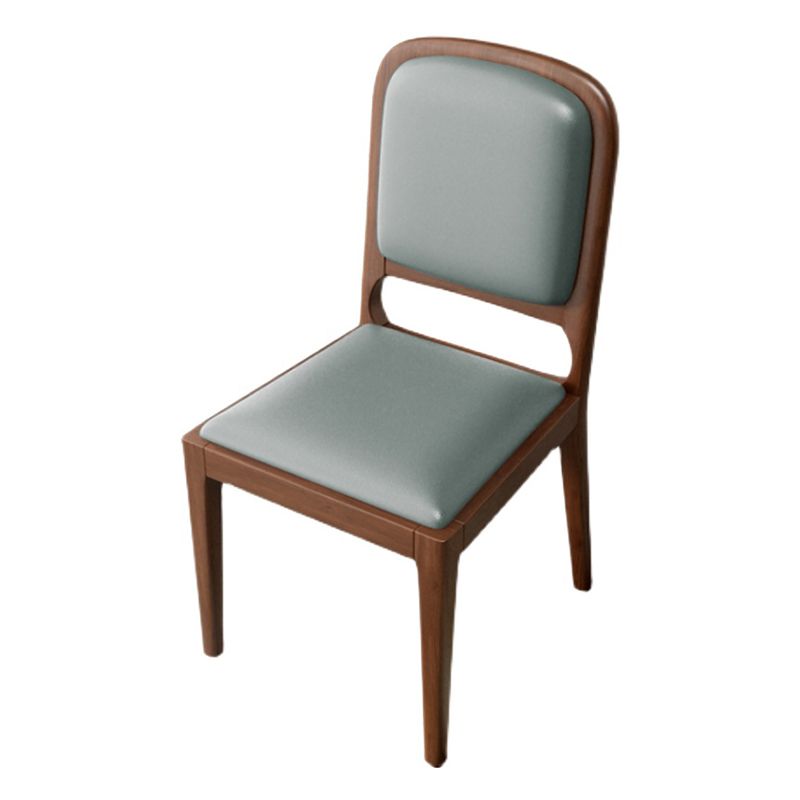 Modern Dining Chair 19'' Wide Open Side Chair with 4 Wood Legs for Home Use