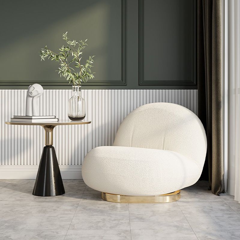 25.19" Wide Armless Chair Swivel Chair with Tight Back for Living Room