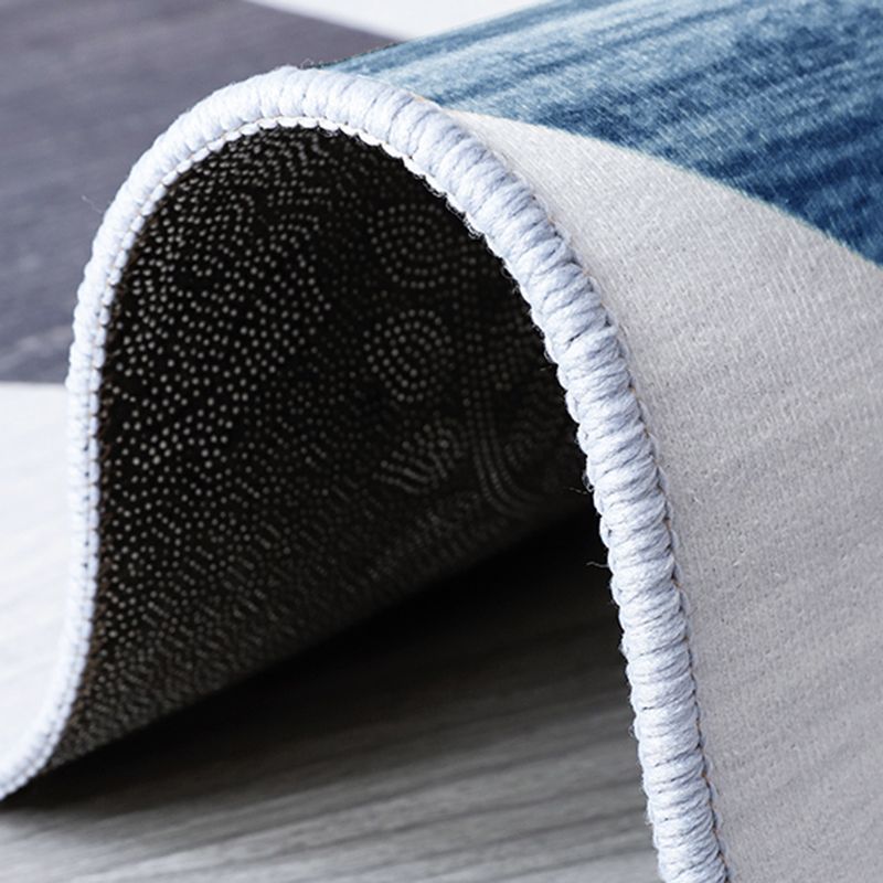 Multicolor Geometric Print Rug Polyester Carpet Modern Non-Slip Backing Indoor Rug for Living Room