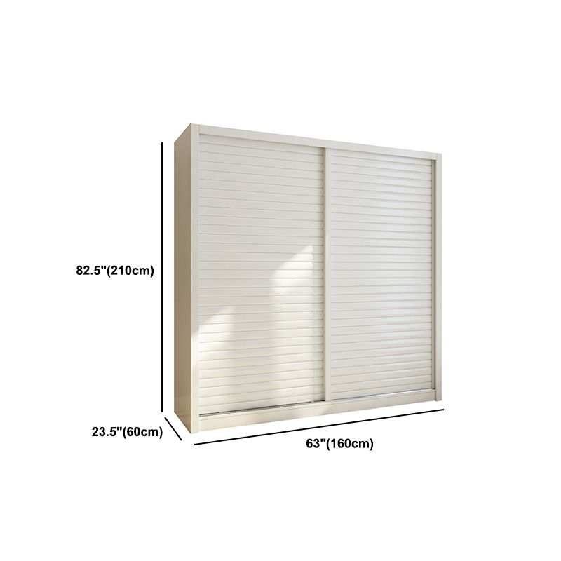 Contemporary Style Wardrobe Armoire Wood Armoire with Sliding Door for Bedroom