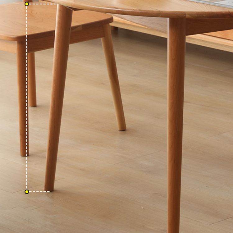 1/2/3/4 Pcs Wood Modern Dining Room Set with Round Table Dinette Set