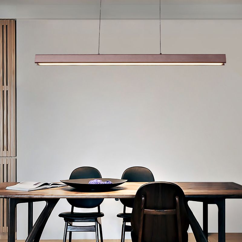 Long Strip Island Lampe Nordic Modern Style LED Hängende Licht für Esszimmer